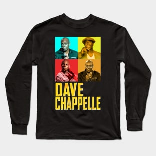 Dave Chappelle Comedic Charm Long Sleeve T-Shirt